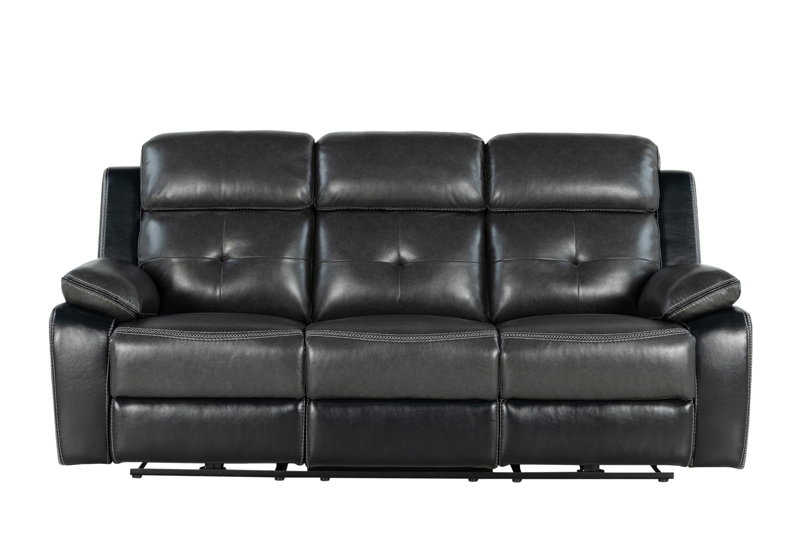 U5050 BLANCHE CHARCOAL - BLACK-POWER RECLINING SOFA - POWER RECLINING LOVESEAT - POWER RECLINER